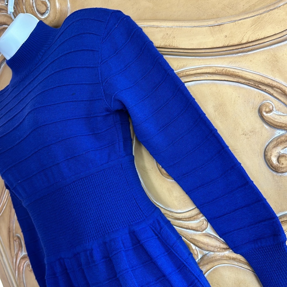 Adrienne Vittadini Blue Sweater Dress - Picture 4 of 10
